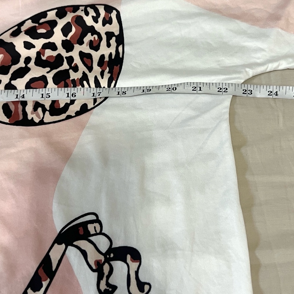 Ekouaer Pink Leopard Bikini Illusion Nightgown Lounge Sleep Dress Stretch Size S - Picture 3 of 9